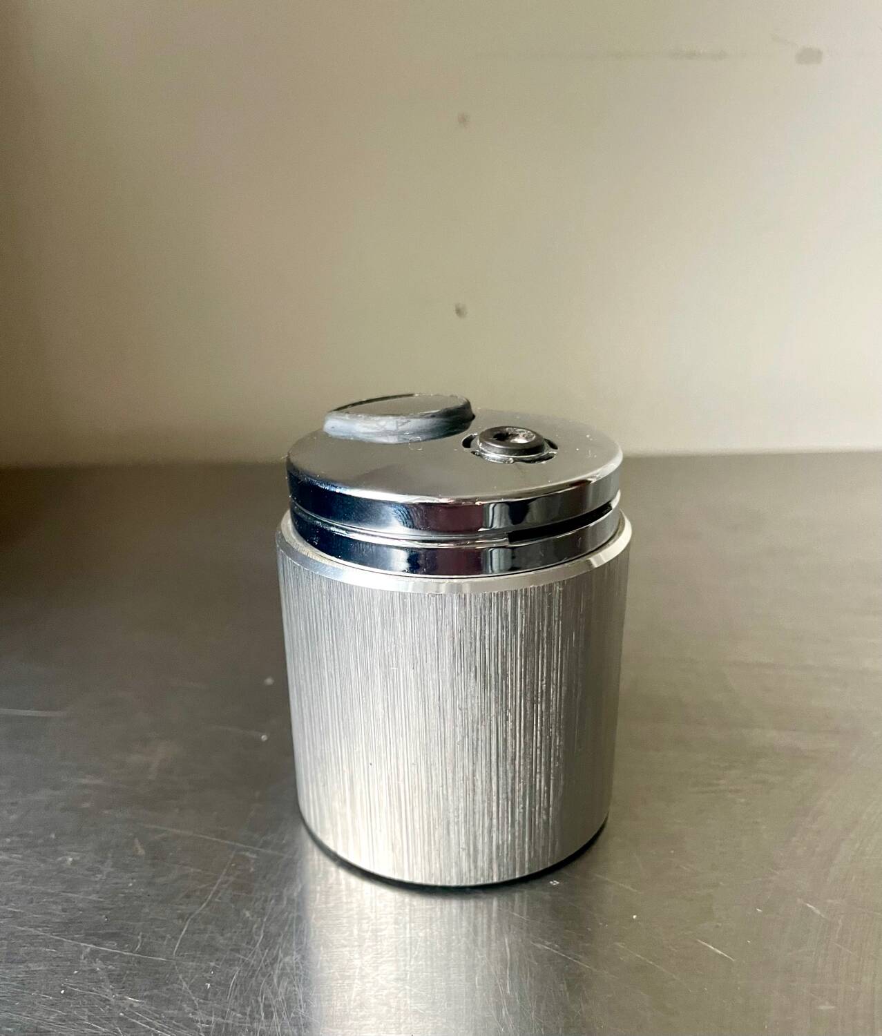 Vintage Japanese Metal Table lighter Modernist design IM Corona