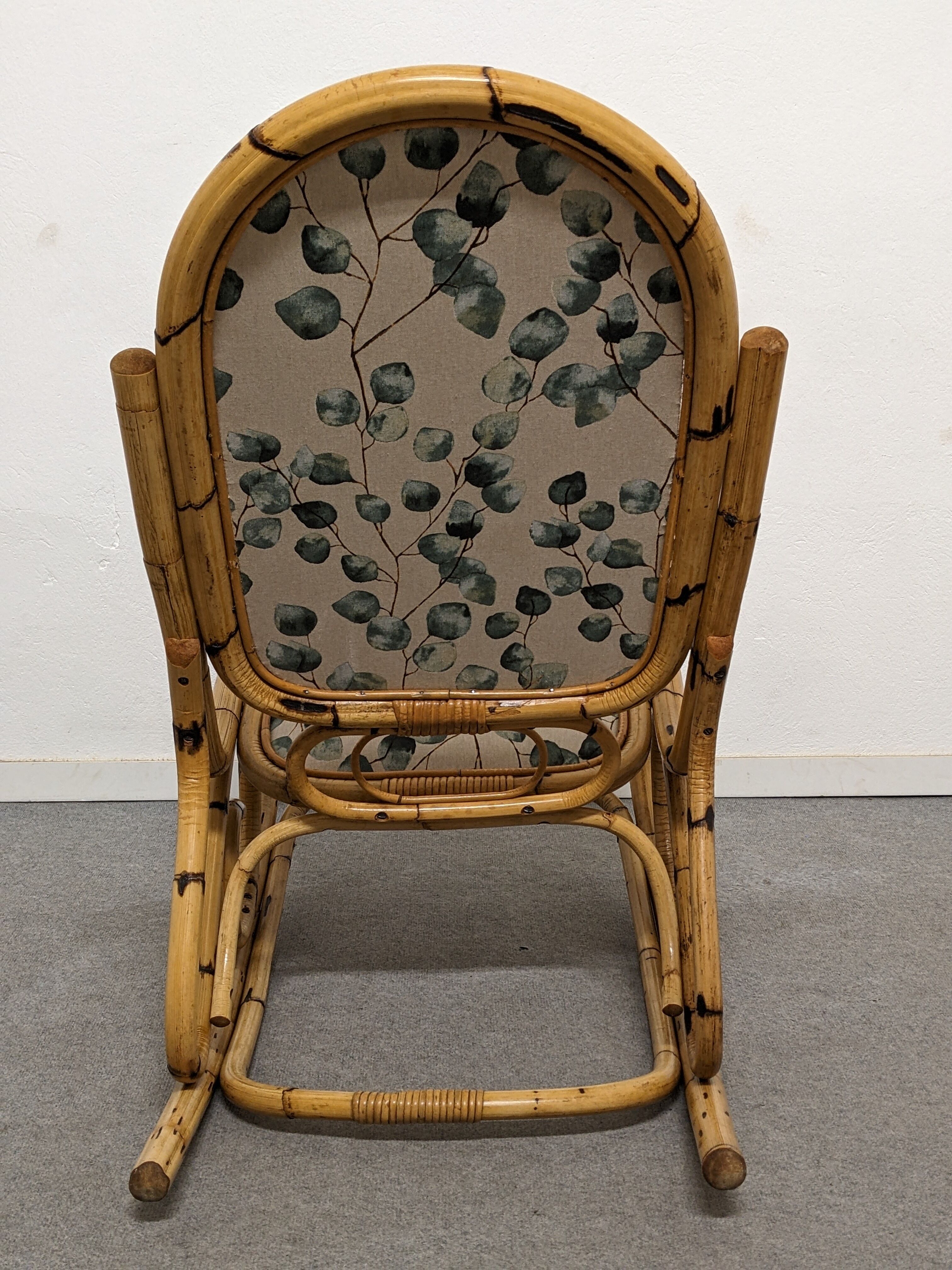 Bamboo rocking chair from the 50s/60s by Arco