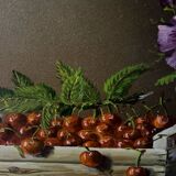Painting Natur Morte cherry