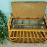 Rattan chest bench 60's
