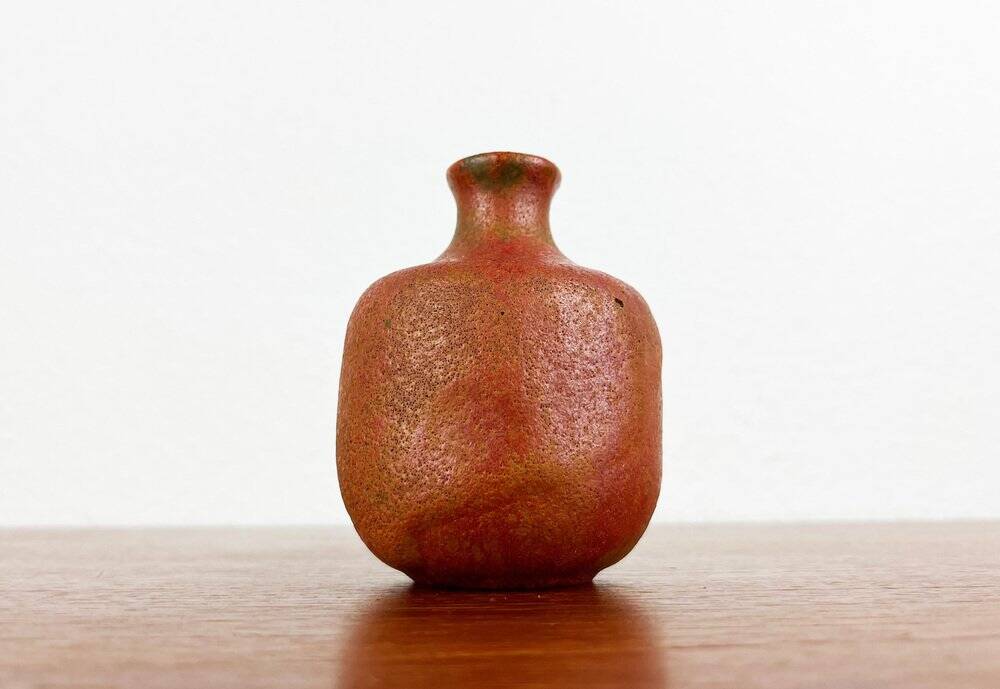 Mid-Century German Brutalist Studio Pottery Vase by Lu and Gerd Grove, 1968