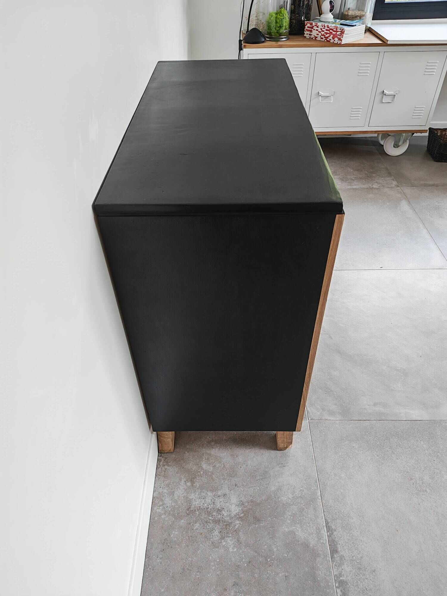 Commode 1950 - 1960 solid oak front