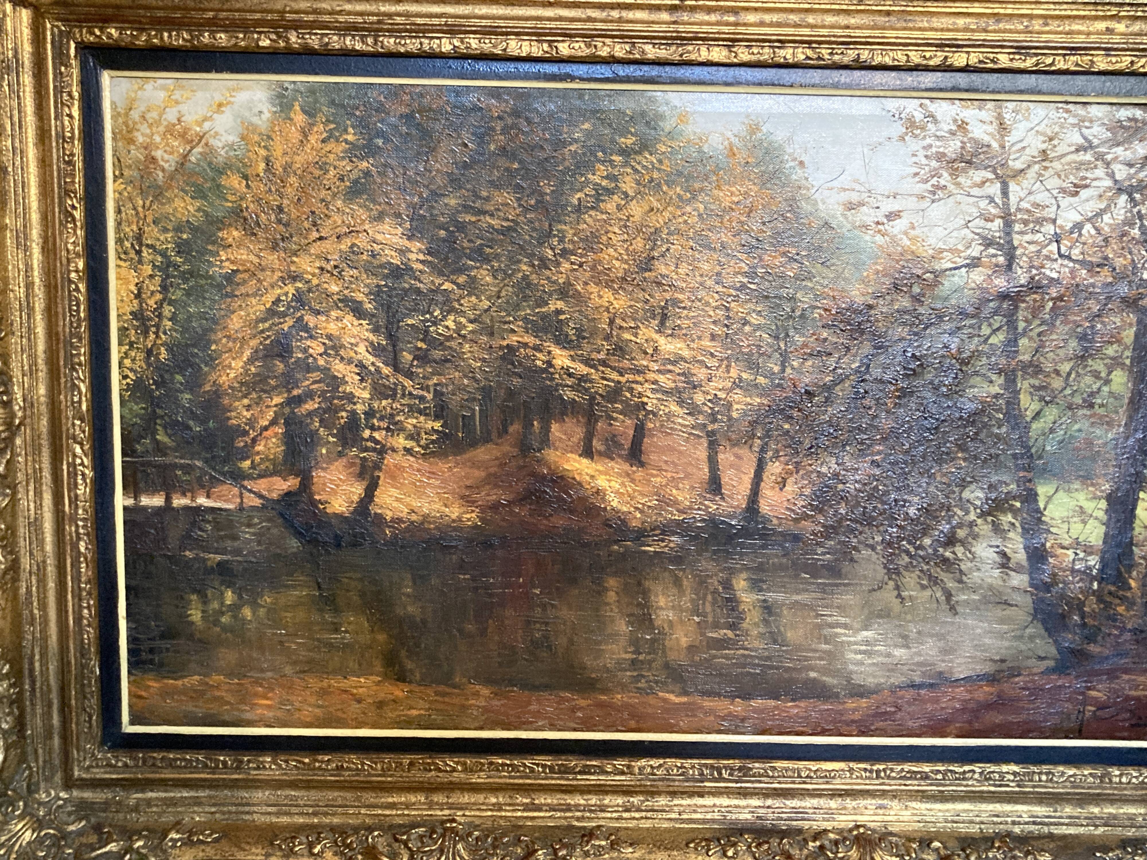 Dozinel _ The Pond of Drowned Children - oil on framed canvas