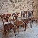 Ensemble de 4 chaises bistrot françaises anciennes Thonet – vers 1920