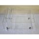 Table basse et porte revue en plexiglas vintage, années 70