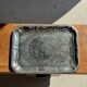 Large vintage silver-plated tray with a floral design in Art Nouveau style L4