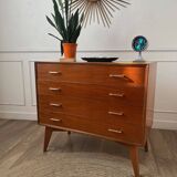 Vintage chest of drawers with compass feet