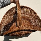 Wicker wood basket