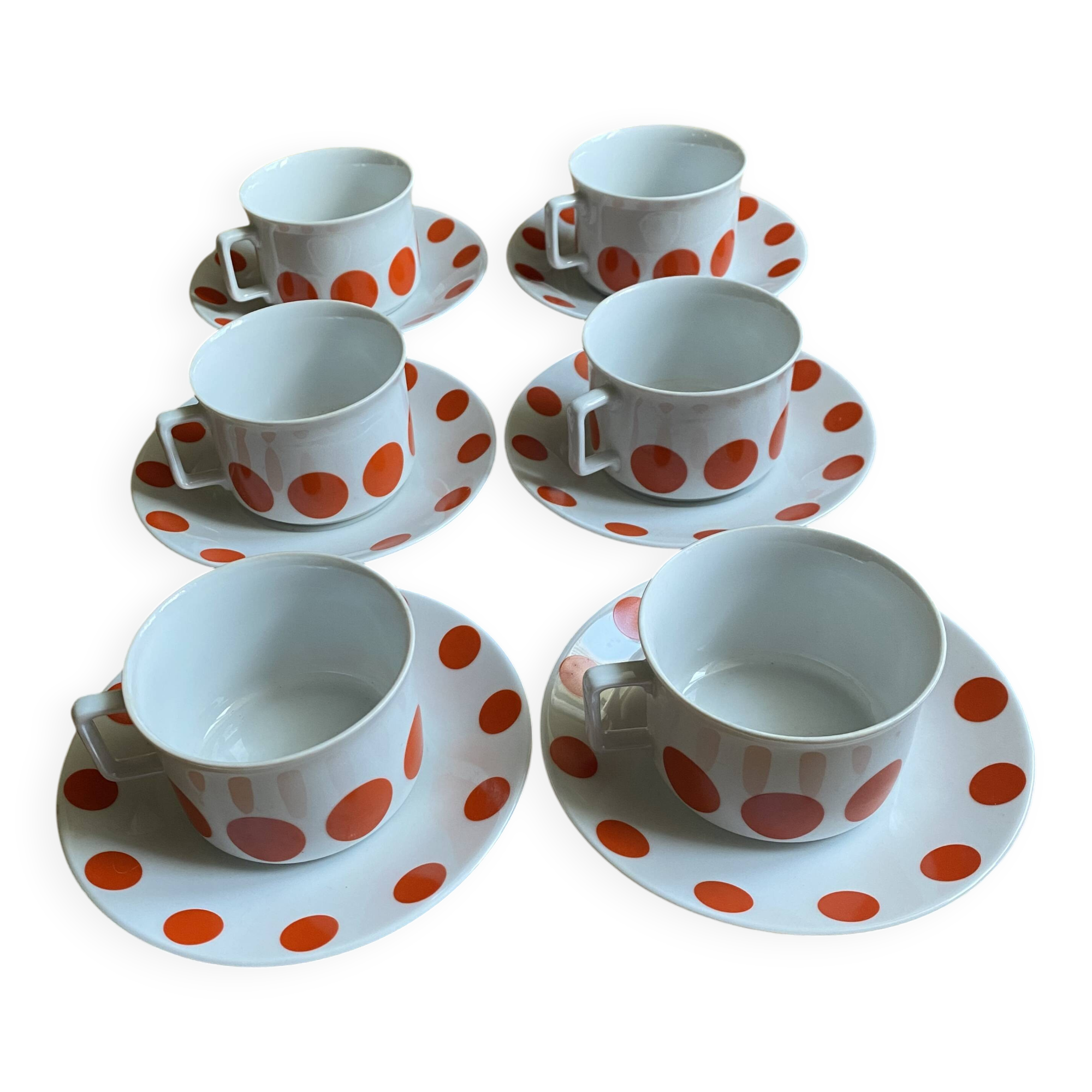 Tasses vintage en porcelaine allemande