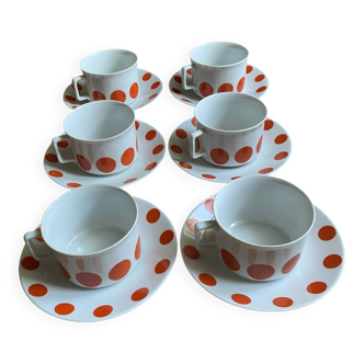 Tasses vintage en porcelaine allemande