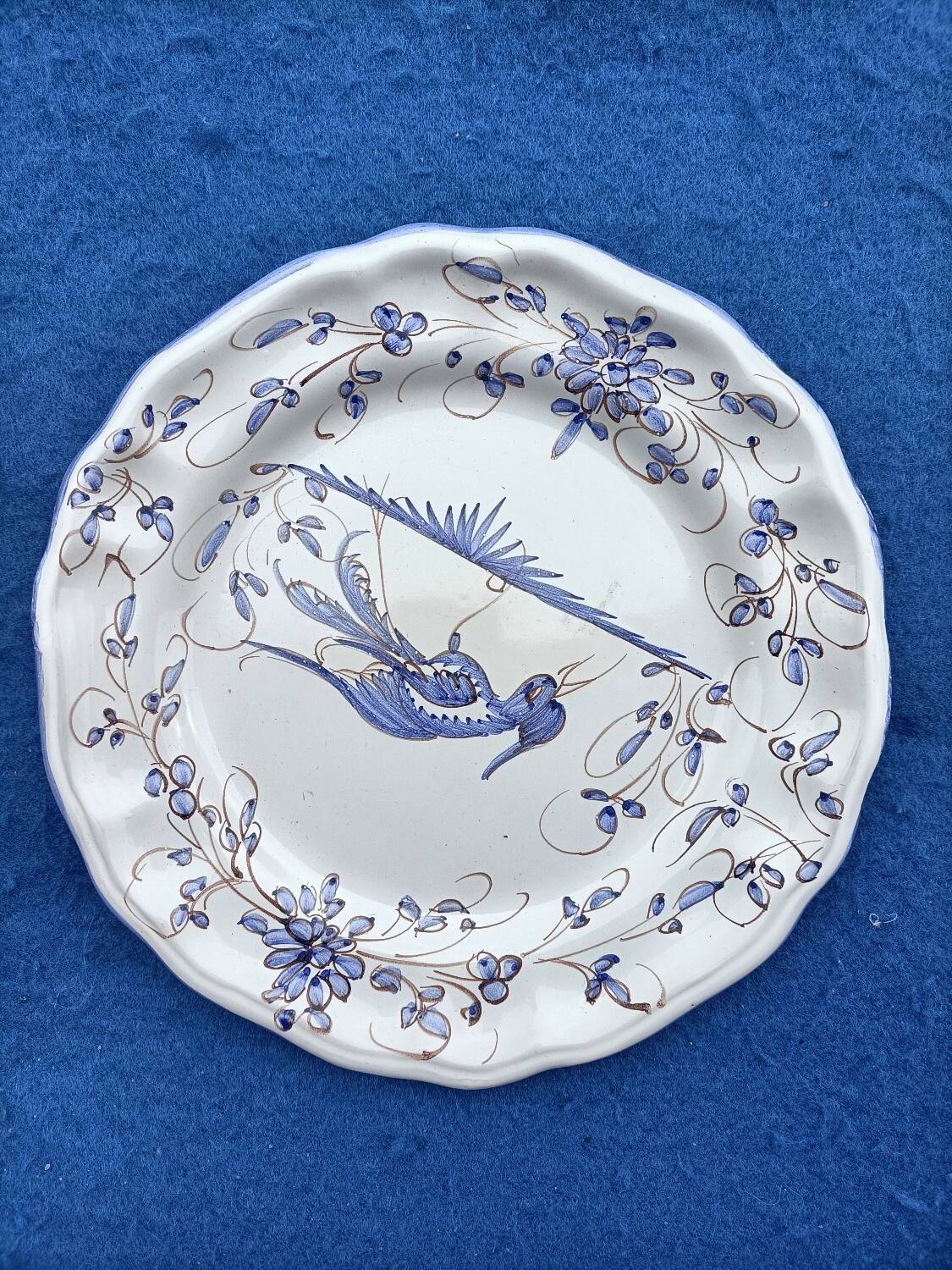 Moustiers Sainte Marie pottery plate 🌸