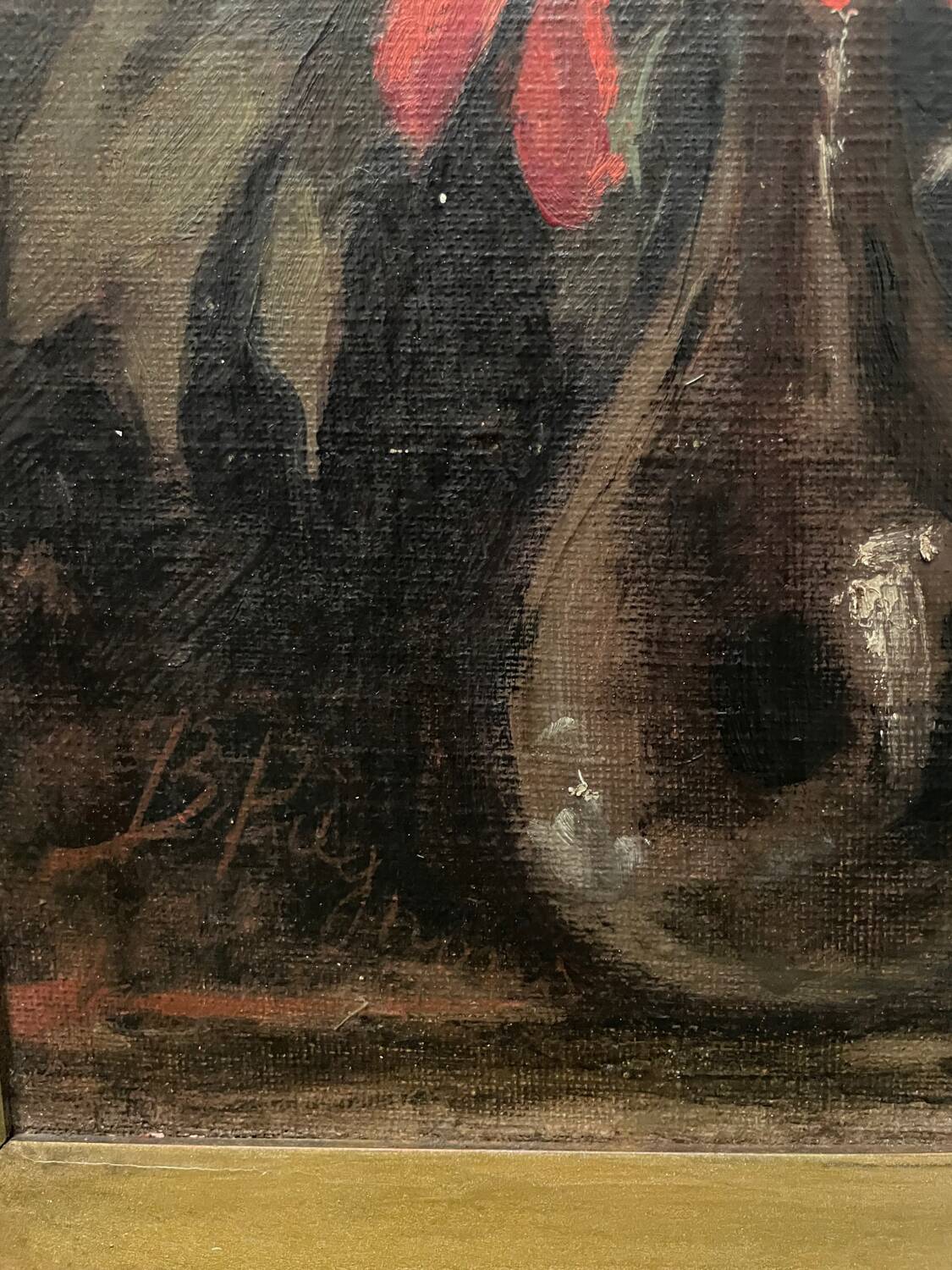 Still life with red flowers 20th century