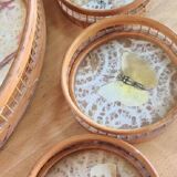 Vintage Rattan Serving Tray