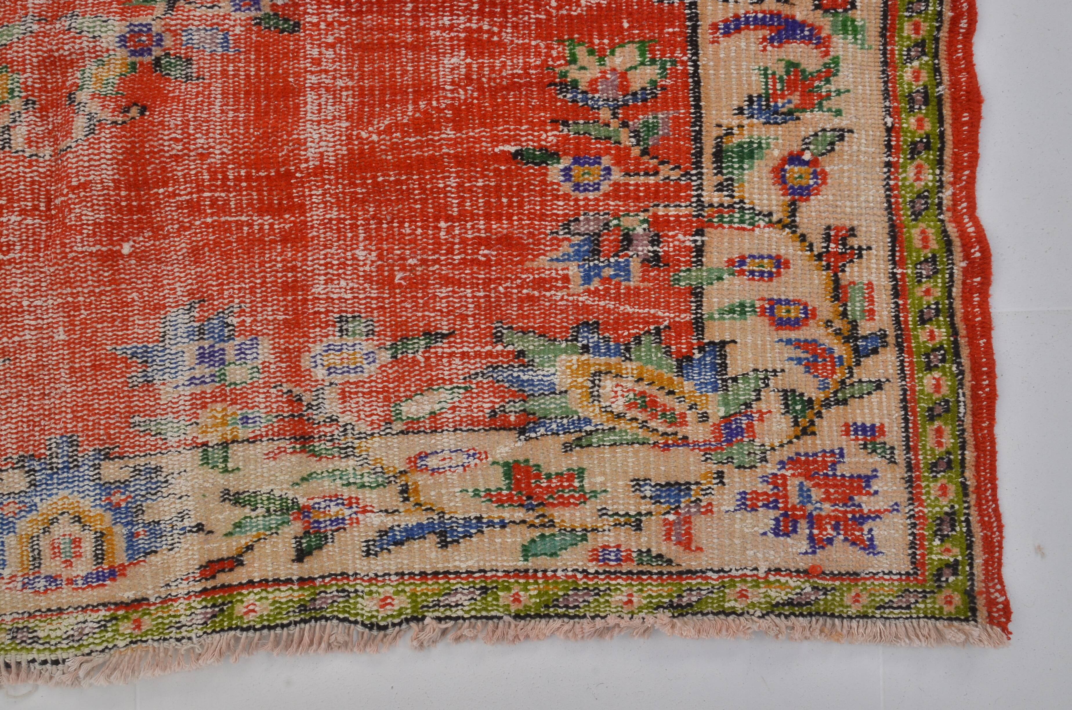 Antique Oushak Floral  Carpet sku 1648