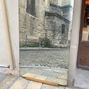 Grand miroir vintage à poser