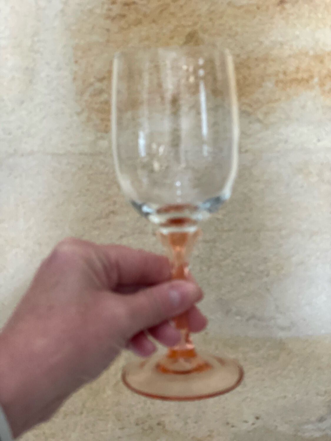 Set of 6 two-tone pink stemmed glasses Luminarc Véronèse