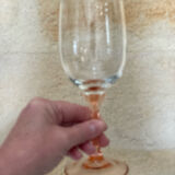 Set of 6 two-tone pink stemmed glasses Luminarc Véronèse