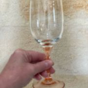 Set of 6 two-tone pink stemmed glasses Luminarc Véronèse
