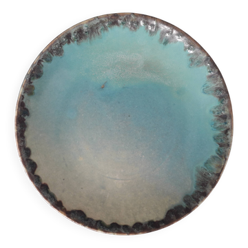 Assiette vintage en céramique signée Gréber