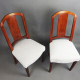 Paire de chaises art déco