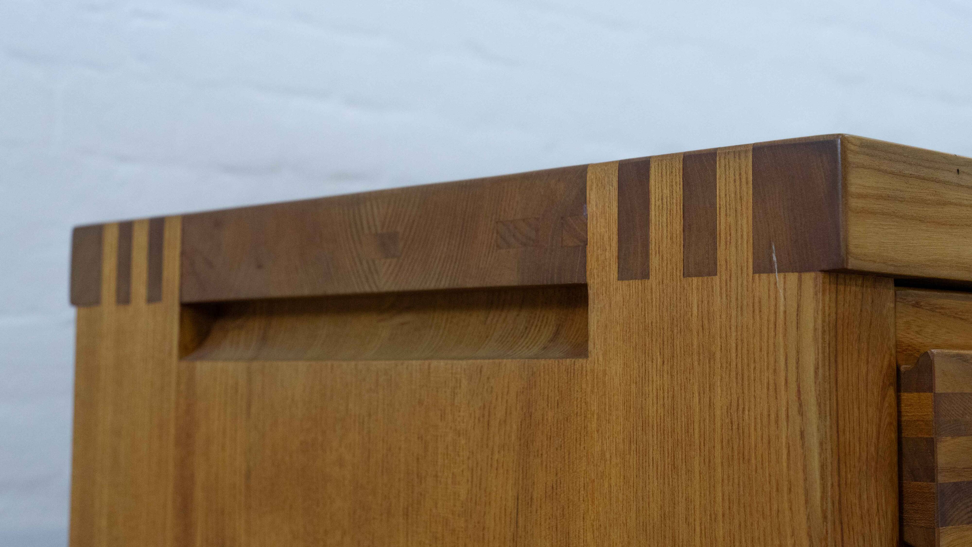 Sideboard Model R09 by Pierre Chapo in solid elm