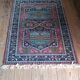 Vintage Iranian Kenareh rug from the 1980s. Handcrafted.
