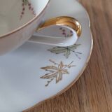 4 cups and saucers made of fine porcelain from Bavaria.