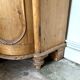 Buffet anglais demi-lune, 2 portes et 4 tiroirs en bois clair, 1930