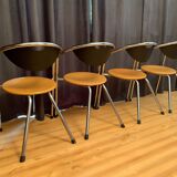 Set of four Plurima chairs, Italy, 1980s