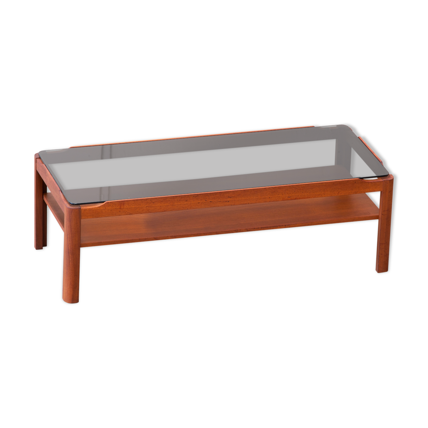 Scandinavian coffee table in teak 112cm