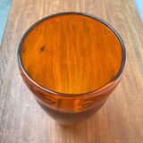 Vintage glass vase by Hysteria, 1980s.