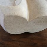 Carved stone lamp