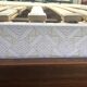 Electric double bed, varnished wood, vintage, 1960s