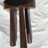 Painted wooden tripod stool