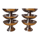 Ice cream/dessert bowls in stainless steel