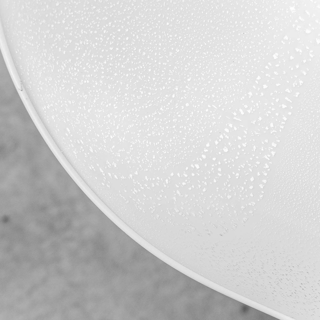 Vintage glass and metal pendant lamp – 1970s modernism