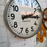 Czech station clock, pragueron, industrial style, 1960s