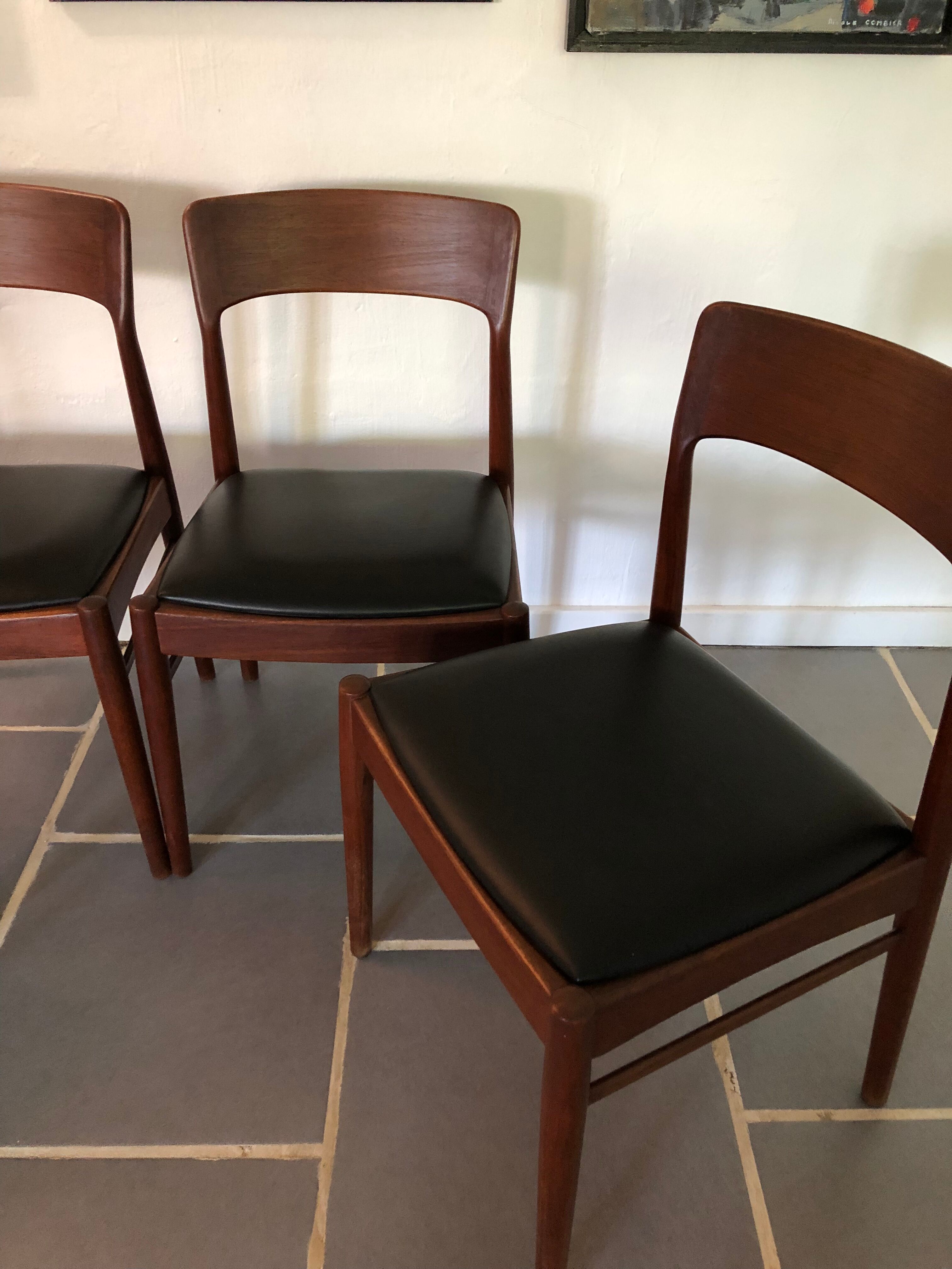 4 Chaises vintage KS Møbler design danois