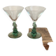 Set of 2 vintage Siesta cocktail glasses