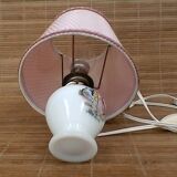 Opaline bedside lamp, vintage.