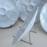 Porcelain oyster plate – set of 4