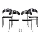 Stacking chairs "Juliette" by Hannes Wettstein, Baleri circa 1987