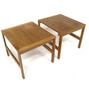 Set of 2 bedside tables, Ole Gerlev Knudsen and Torben Lind, France & Søn, Denmark, 1960