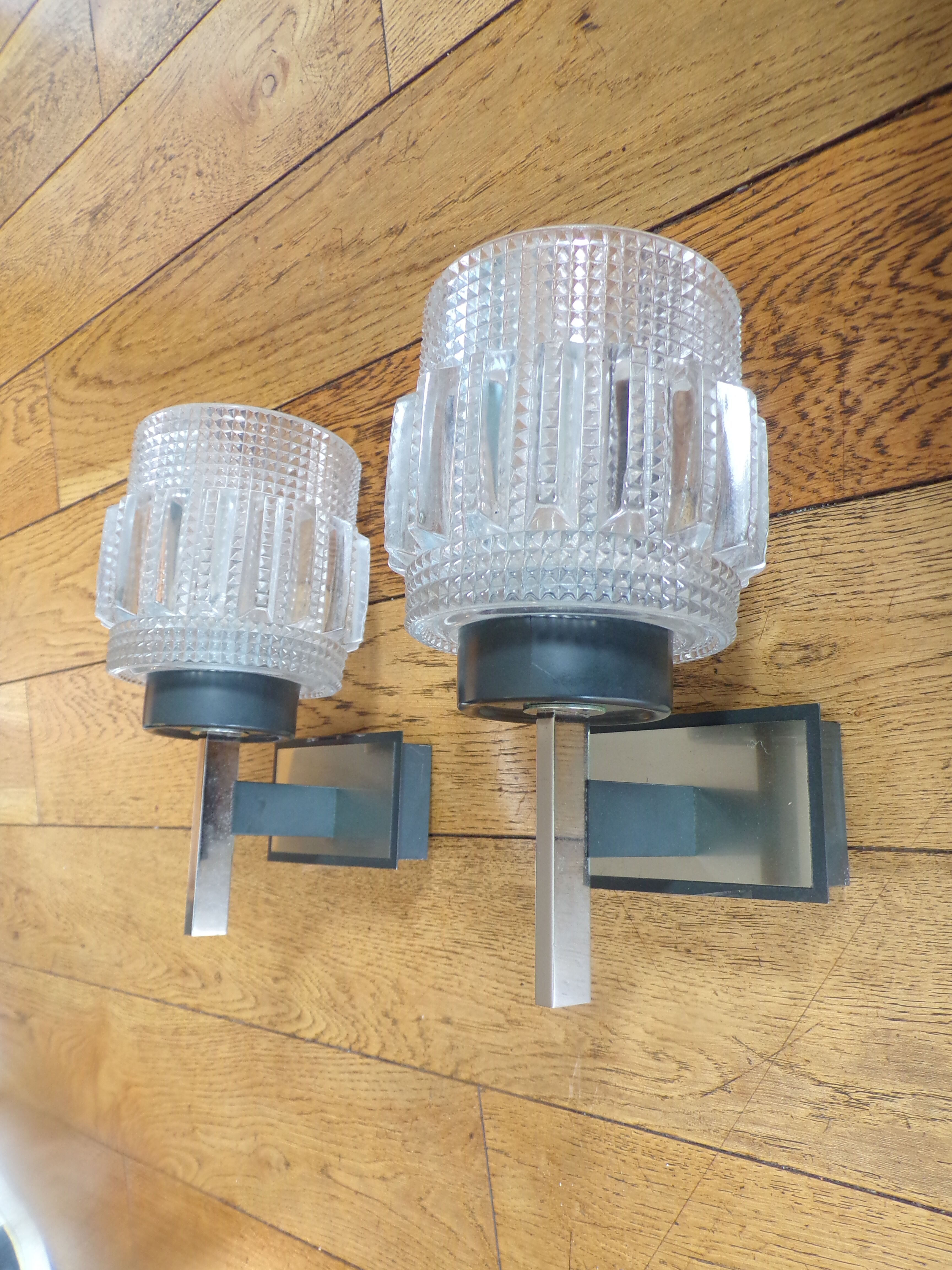 Pair of vintage neuhaus Leuchten wall light