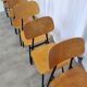 Set of 7 vintage school chairs by stol kamnik / 1970s yugoslavia / mid-cent