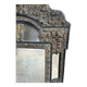 Mirror in brass and blackened wood Louis XIII style around 1880 h: 149 cm