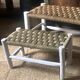 Moroccan children's bench wood and rope