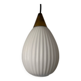 Opaline pendant light, Scandinavian style, 1960s