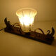 Lampe art déco cygnes à poser