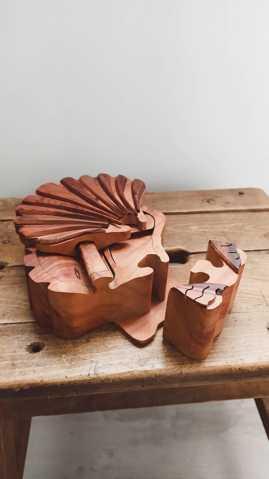 Coffret, boîte à bijoux en bois 